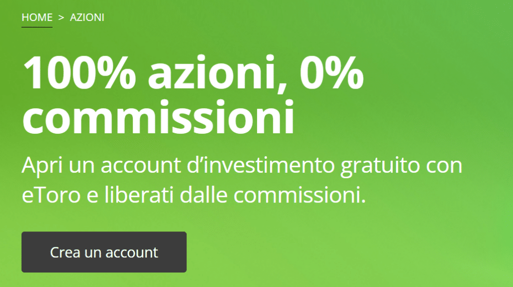 Offerta a zero commissioni su azioni DMA estere (no Borsa Italiana)