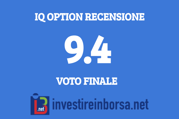 Voto finale IQ Option da parte di InvestireinBorsa.net