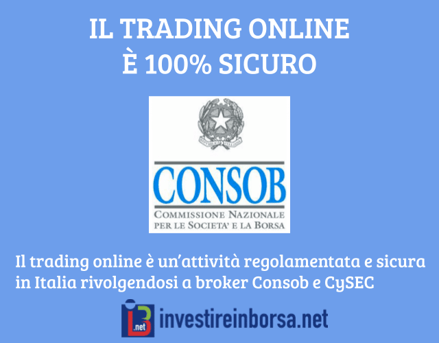 Il trading online è sicuro perché regolamentato da Consob e CySEC in Italia ed Europa